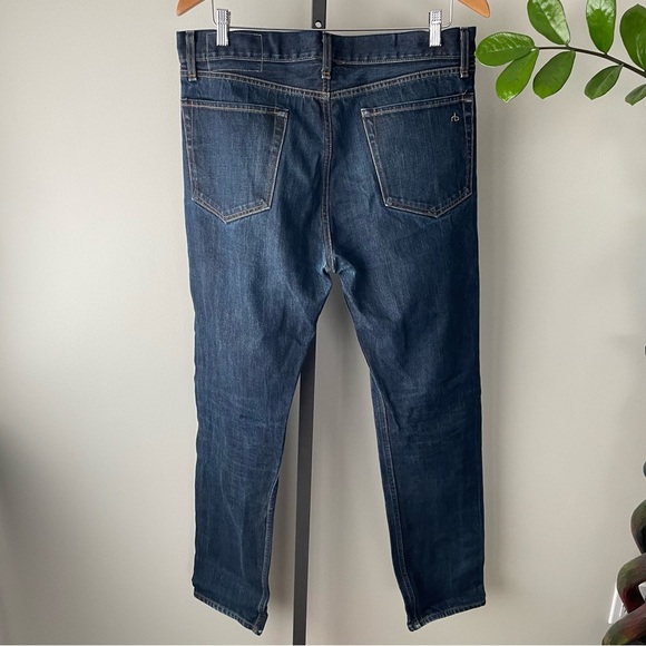 Rag & Bone Slim Straight Denim Jeans Button Fly Size 36 - Picture 3 of 9